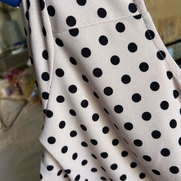 Adrianna Papell Light Pink and Black Relaxed Blouse with 3/4 sleeves - Picture 6 of 7